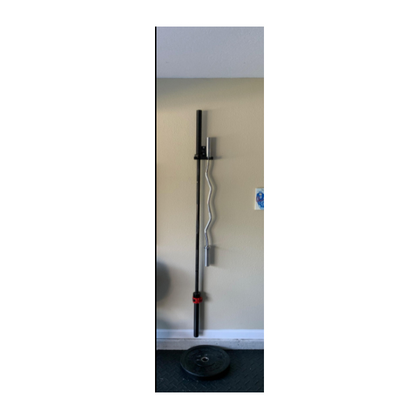 Double Barbell Storage,Vertical Hanging Barbell Rack,Wall Mounted Olympic 