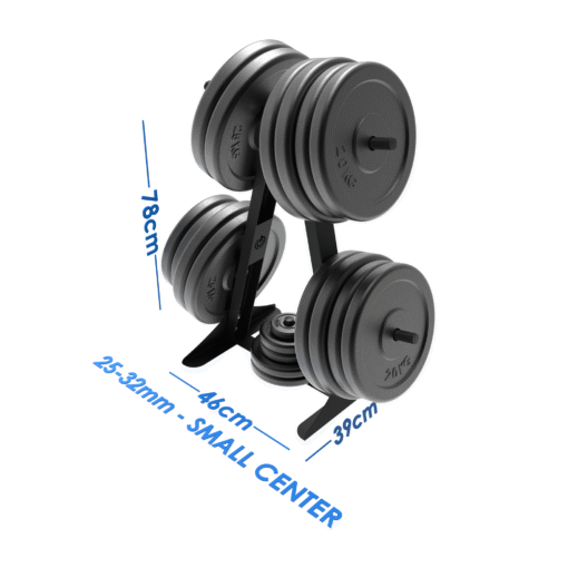 010Fitness Durable 1-Inch Standard Weight Plate Stand for 25mm Plates - Image 4