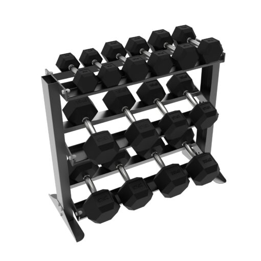 010Fitness 3-Tier Dumbbell Weight Rack – Free Weight Storage for Home Gym - Image 7