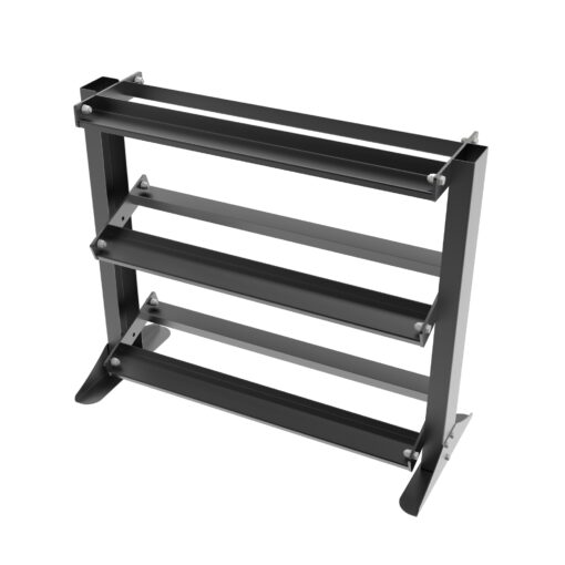 010Fitness 3-Tier Dumbbell Weight Rack – Free Weight Storage for Home Gym - Image 4