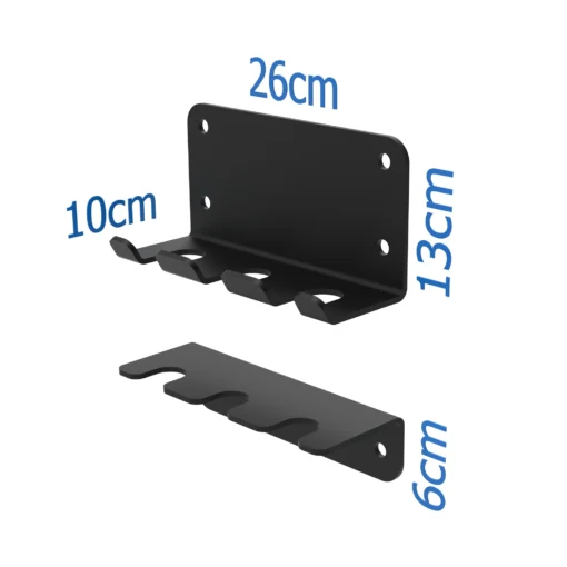 010Fitness 3 Bar Commercial Vertical Hanging Wall Mount Barbell Hooks/ Wall Mounted Barbell Holders - Image 9