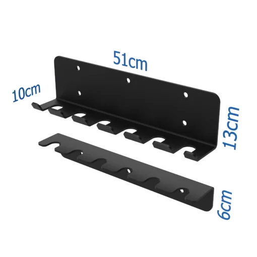 010Fitness 6 Bar Commercial Vertical Hanging Wall Mount Barbell Hooks/ Wall Mounted Barbell Holders - Image 2