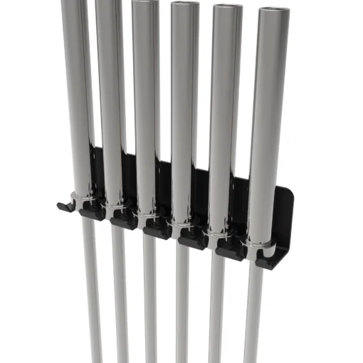 010Fitness 6 Bar Commercial Vertical Hanging Wall Mount Barbell Hooks/ Wall Mounted Barbell Holders - Image 6