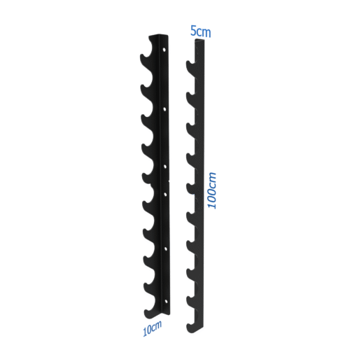010Fitness 10 Bar Commercial Horizontal Barbell Stack / Wall Mounted Barbell Gunrack - Image 2