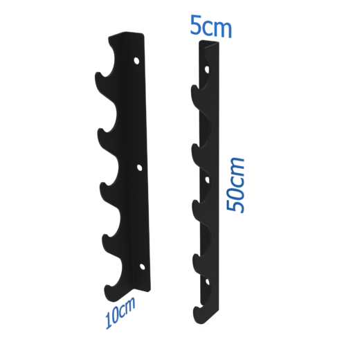 010Fitness 5 Bar Commercial Horizontal Barbell Stack / Wall Mounted Barbell Gunrack - Image 2