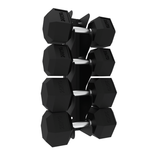 010Fitness 4-Tier Commercial Wall-Mount Dumbbell Rack – Space-Saving Weight Storage Commercial Gyms - Image 4