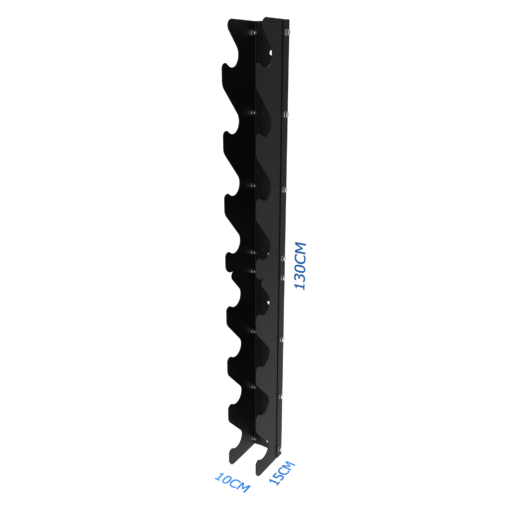 010Fitness 8-Tier Commercial Wall-Mount Dumbbell Rack – Space-Saving Weight Storage Commercial Gyms - Image 2