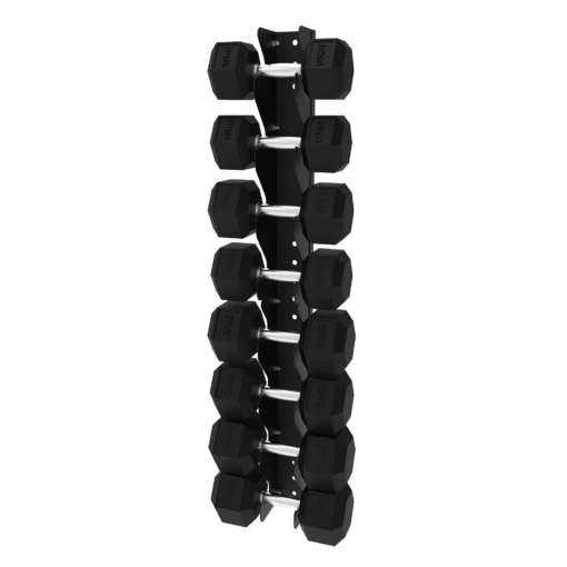 010Fitness 8-Tier Commercial Wall-Mount Dumbbell Rack – Space-Saving Weight Storage Commercial Gyms - Image 3